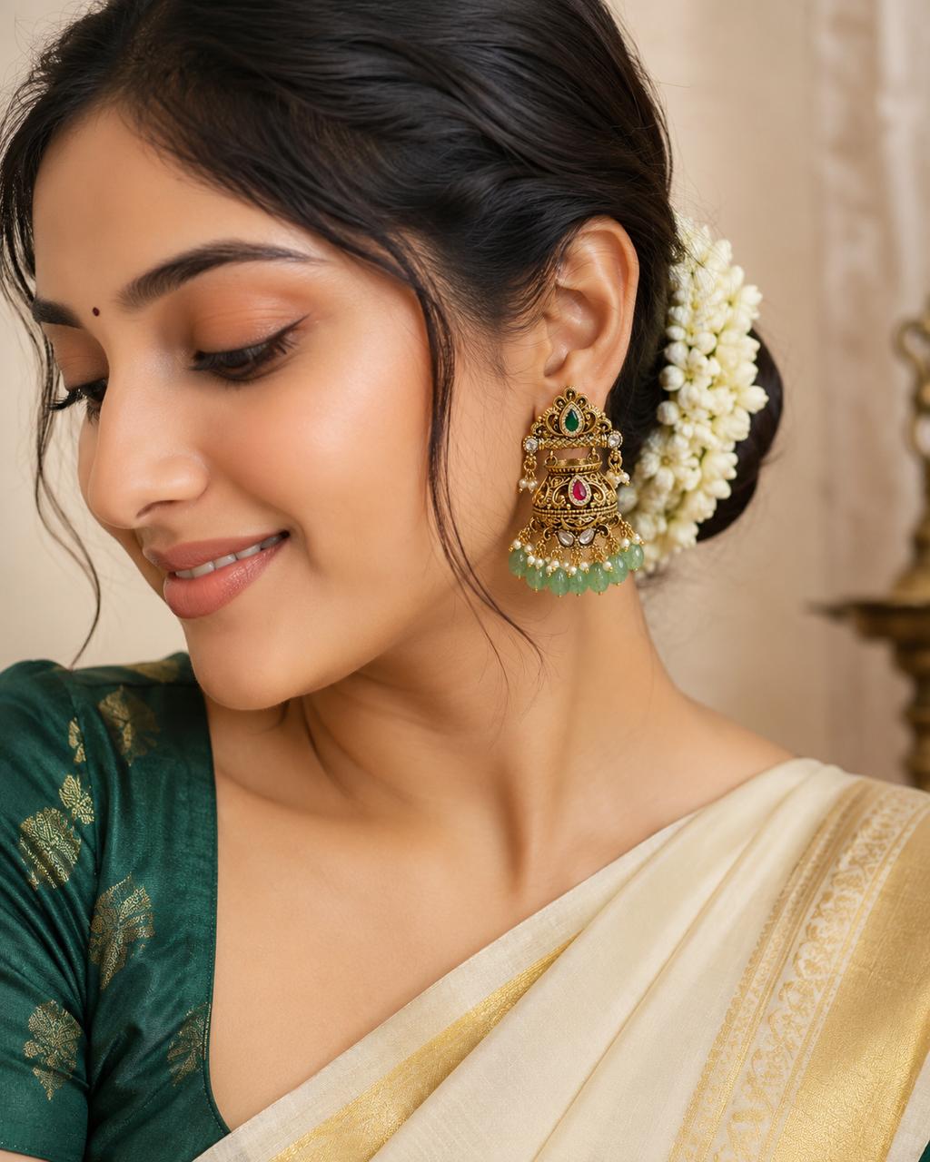 Itrani Matka Royale Jhumkas
