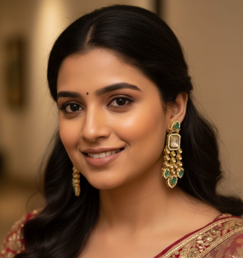 Itrani Royale Prism Olive green Dangler Earrings