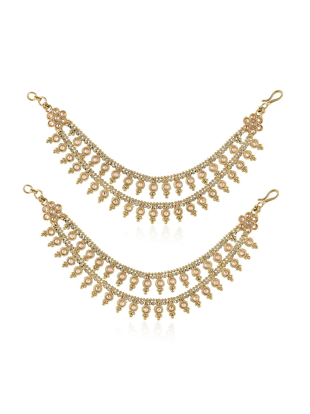 Itrani Royal Traditional  Hair Side Chain with Reverse AD Stones