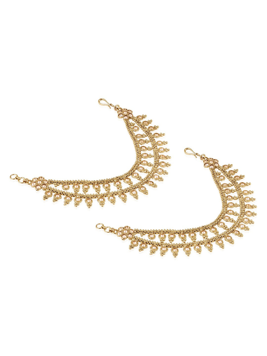 Itrani Royal Traditional  Hair Side Chain with Reverse AD Stones