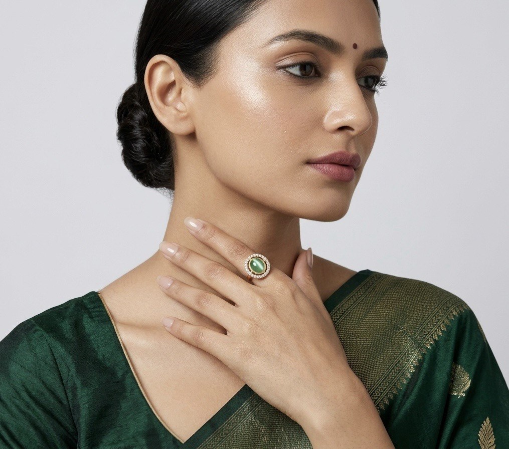 Itrani Elegant,Daily Wear Pastel  Stone Statement Rings