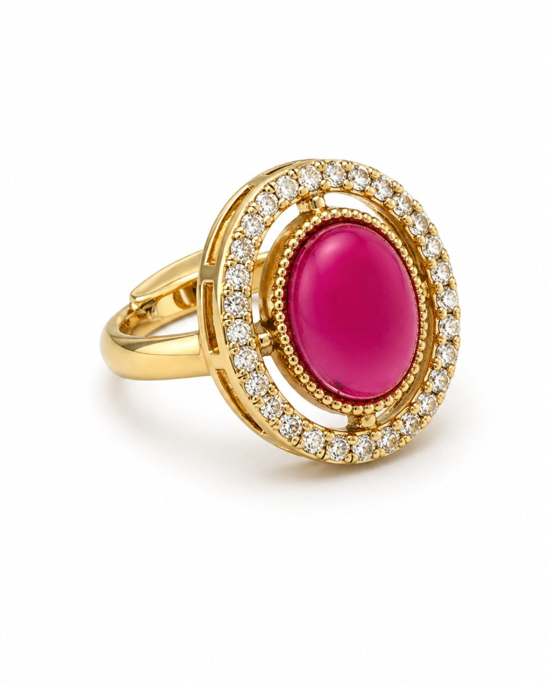 Itrani Elegant,Daily Wear Pastel  Stone Statement Rings