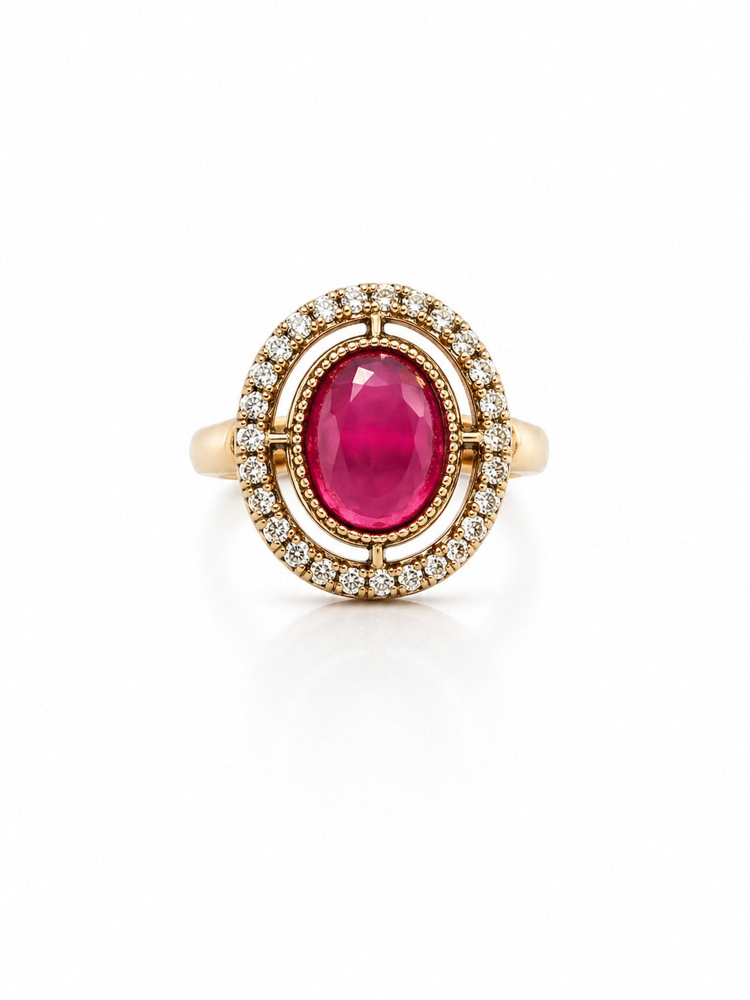 Itrani Elegant,Daily Wear Pastel  Stone Statement Rings