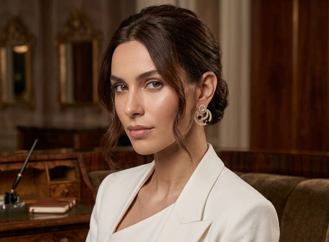 Itrani Luxe Orbit Anti-Tarnish Brass Earrings