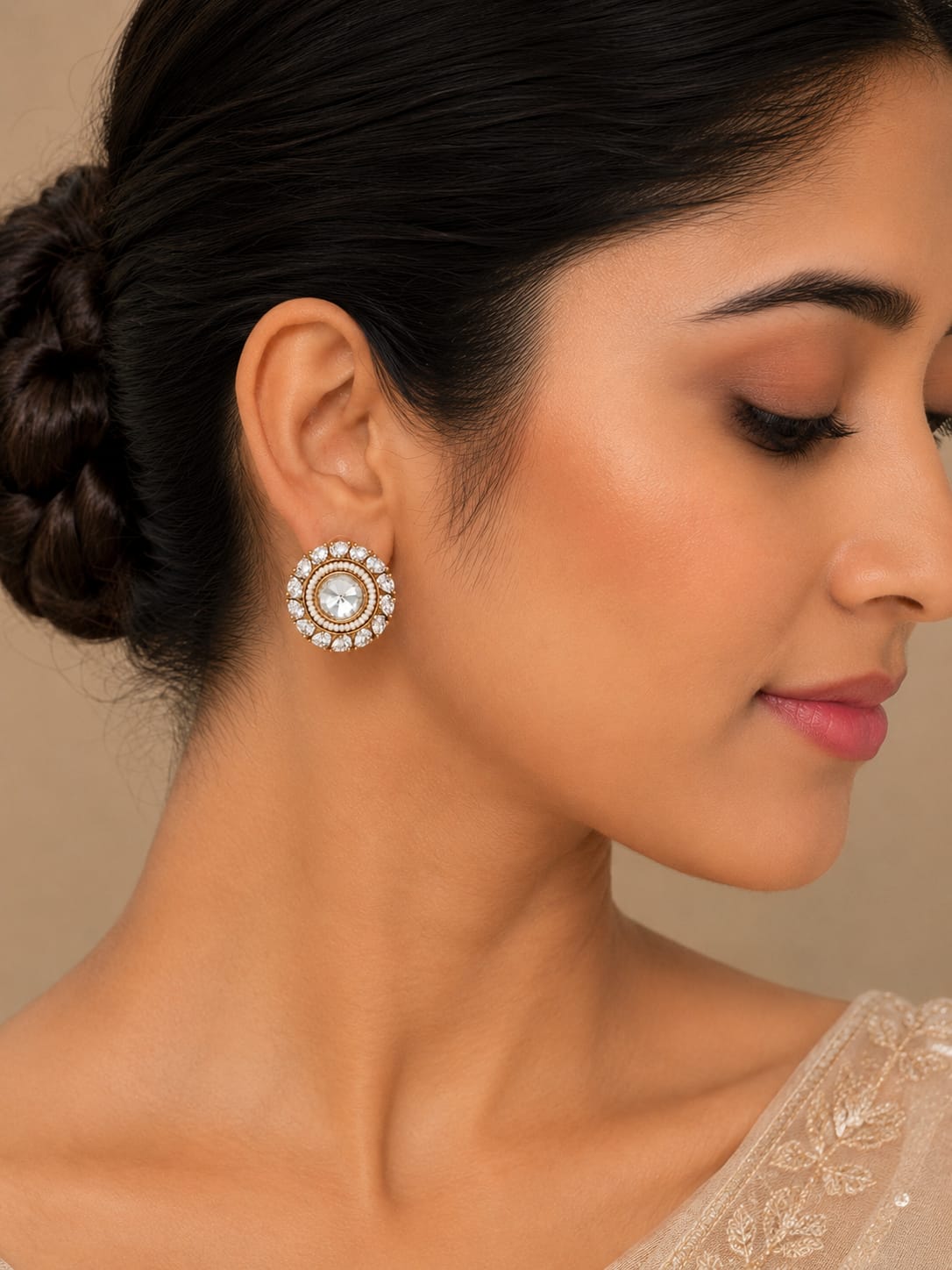 Itrani Gulnar Statment Earring-Anti Tarnish Cocktail Earring