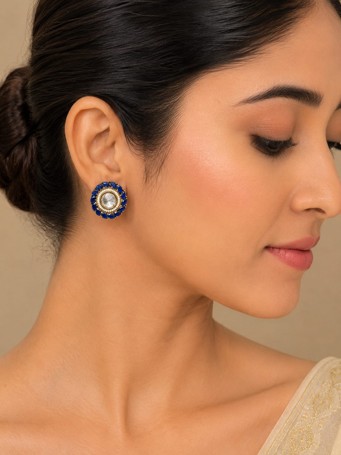 Itrani Gulnar Statment Earring-Anti Tarnish Cocktail Earring