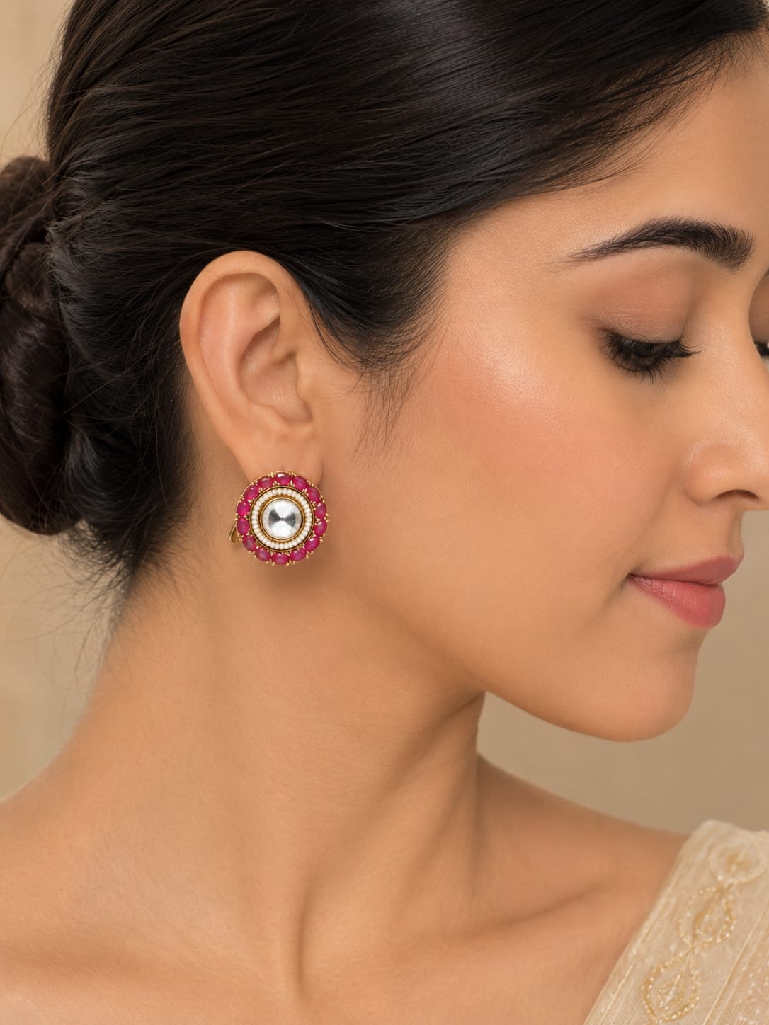 Itrani Gulnar Statment Earring-Anti Tarnish Cocktail Earring