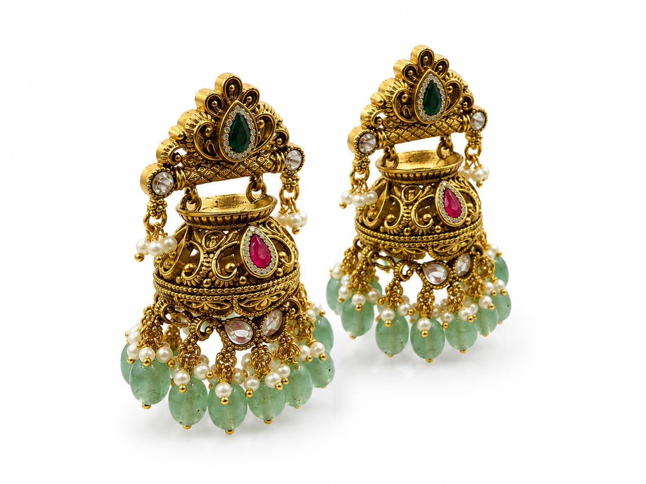Itrani Matka Royale Jhumkas