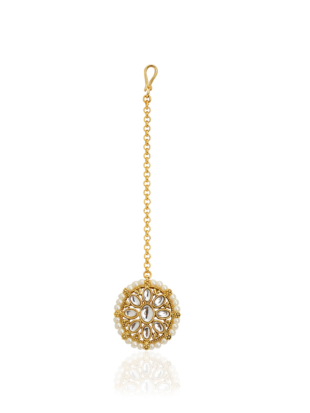 Itrani Kundan and Pearl Choker Necklace Set