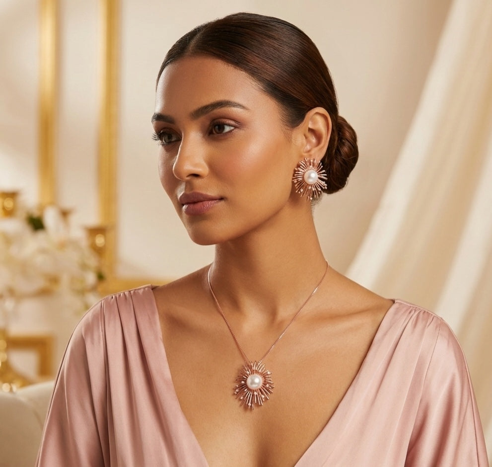 Itrani Rose Radiant Pearl Sunburst Set