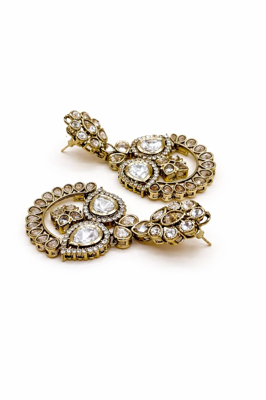 ITRANI Regal Polki  Multi Layered  Mini Bridal Necklace set
