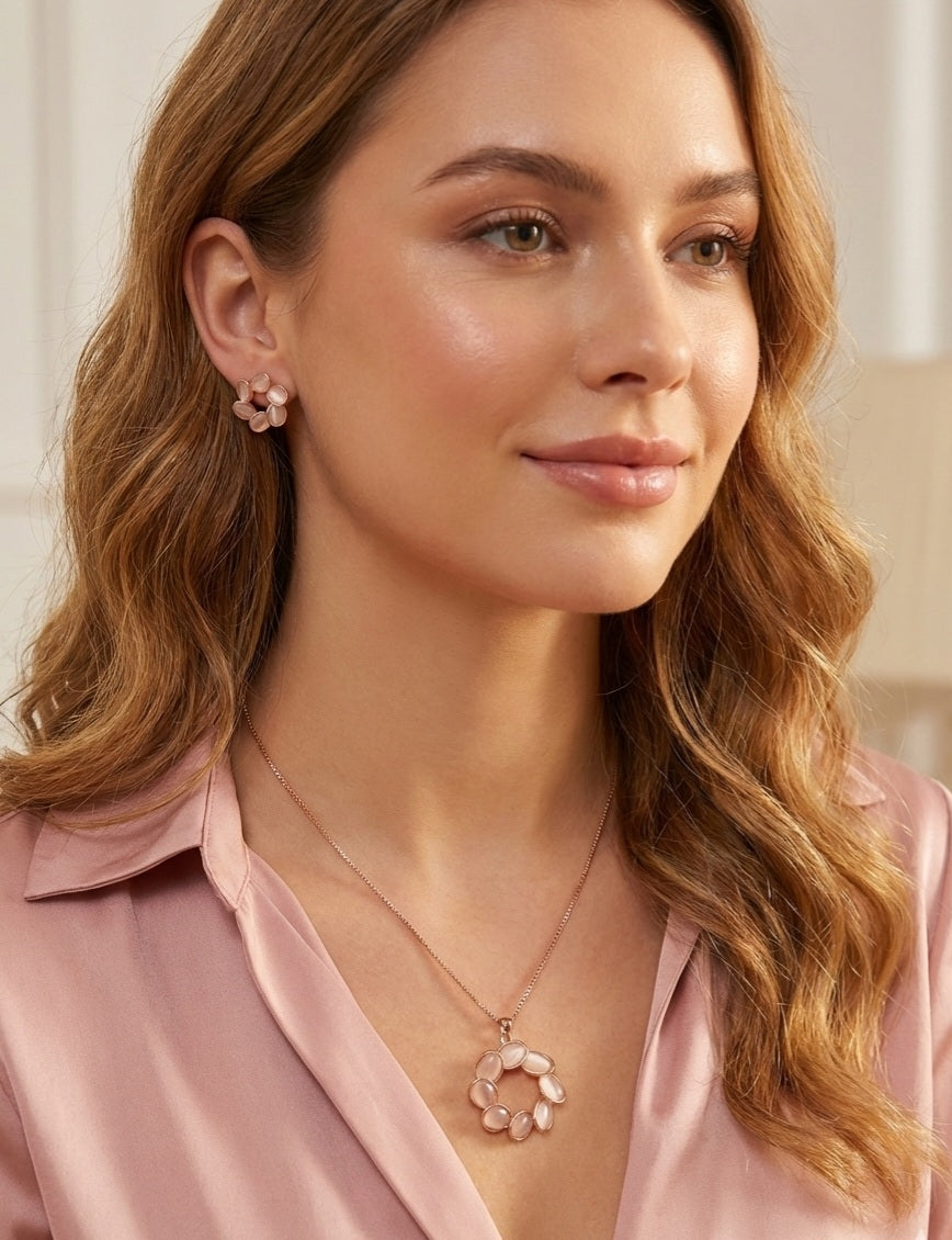 Itrani Petal Bloom Statement Necklace Set