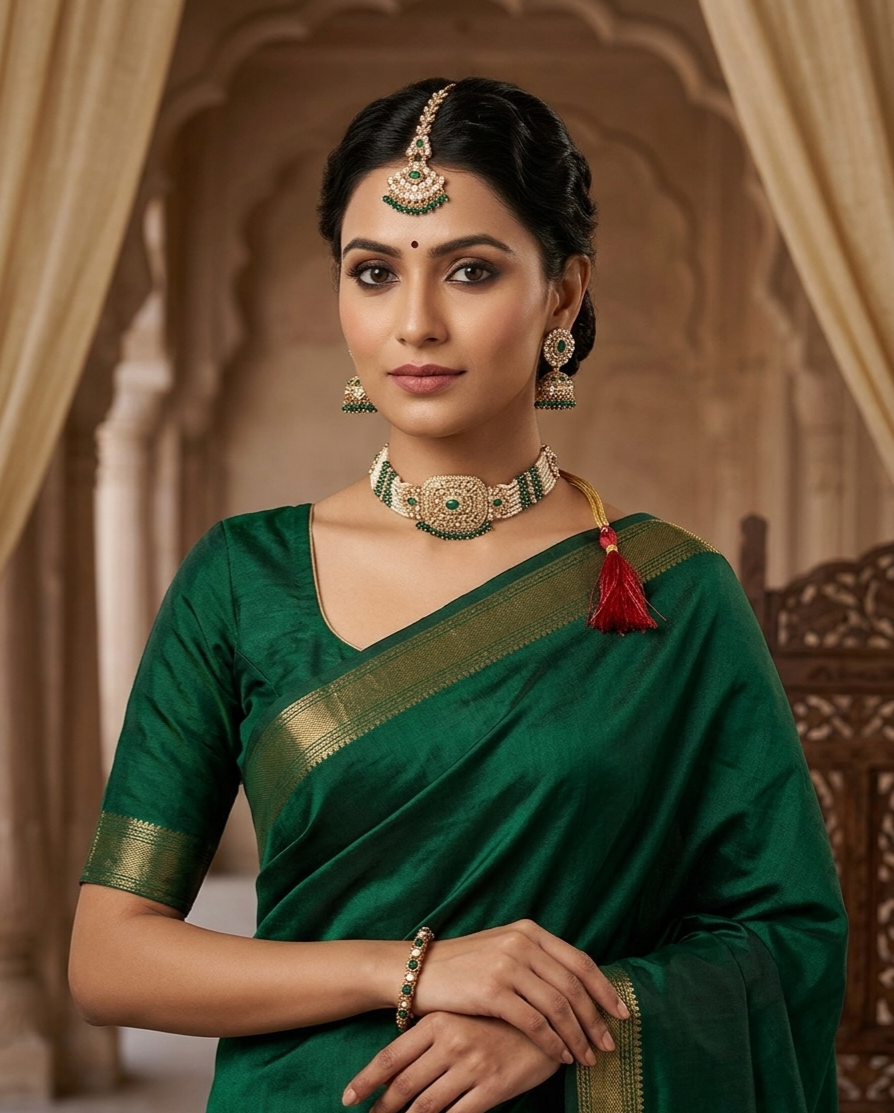 Itrani  Emerald Pearl  Choker Necklace Set Clearance